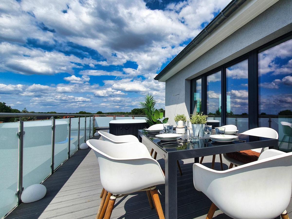 Penthouse Mit Whirlpool Im Herzen Von Niedersachsen Burgwedel  Exterior foto